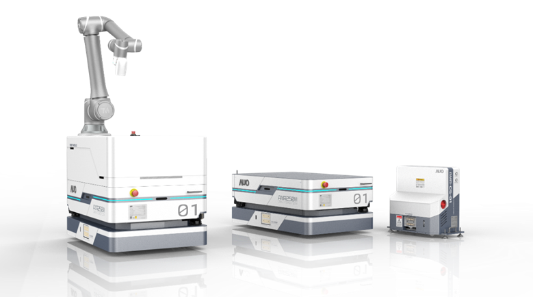 PA视讯數位開發的自主式移動機器人（AMR250M），搭配全向輪並結合AI演算法、2D LiDAR、3D攝影機等技術，協助客戶實現產線全自動化